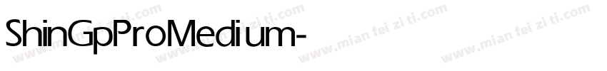 ShinGpPro Medium字体转换